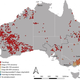 Graphic showing the distribution of wild Australian canines according to genetic ancestry.